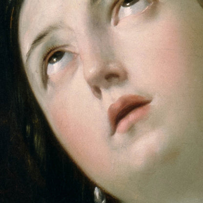 Moody Renaissance Portrait Art Print Close Up Detail Shot