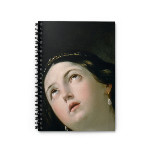 Moody Renaissance Portrait Notebook with dark academia cover, perfect for journaling and planning, featuring moody Renaissance portraits.