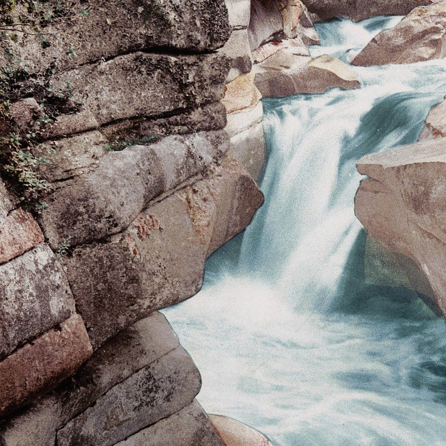 Mountain River Art Print Close Up Detail Shot