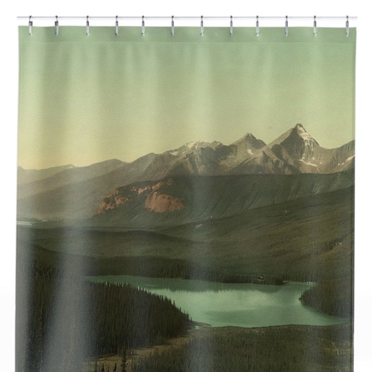 Mountains Shower Curtain Close Up, Landscapes Shower Curtains