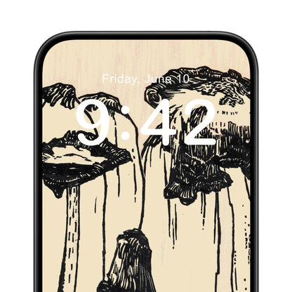 Mushroom Aesthetic Phone Wallpaper Close Up