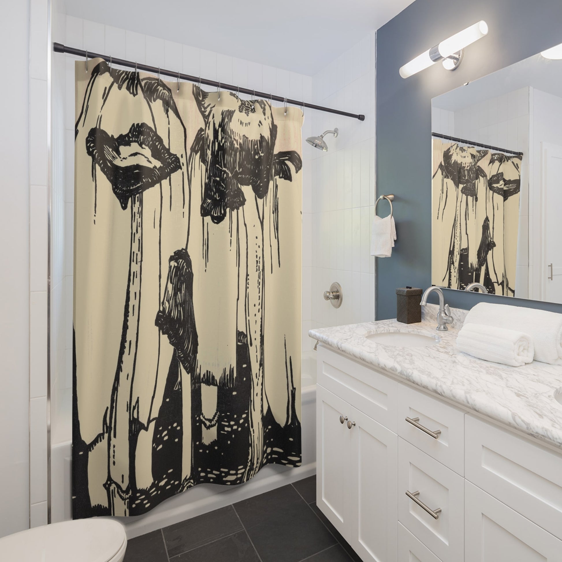 Mushroom Aesthetic Shower Curtain Best Bathroom Decorating Ideas for Botanical Decor