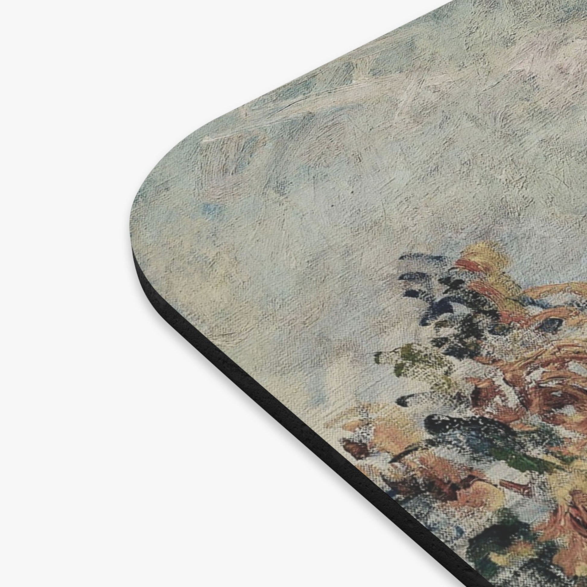 Muted Floral Vintage Mouse Pad Design Close Up