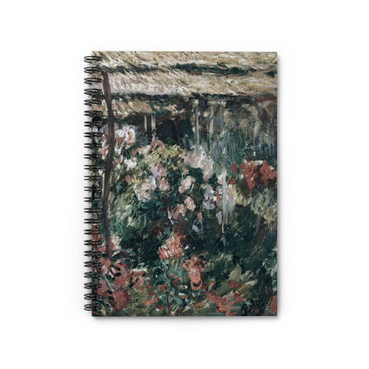 Muted Flowers Notebook with Peony Garden cover, perfect for journaling and planning, showcasing a muted peony garden design.
