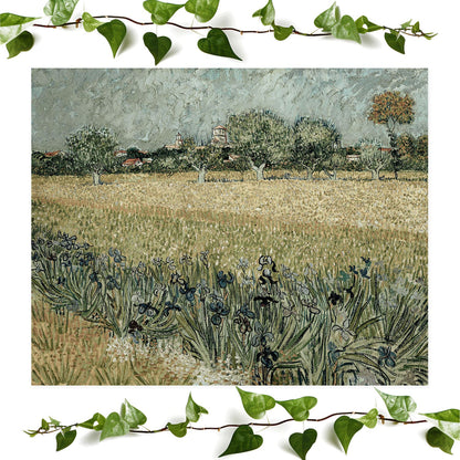 Muted Landscape art print peaceful van gogh vintage wall art