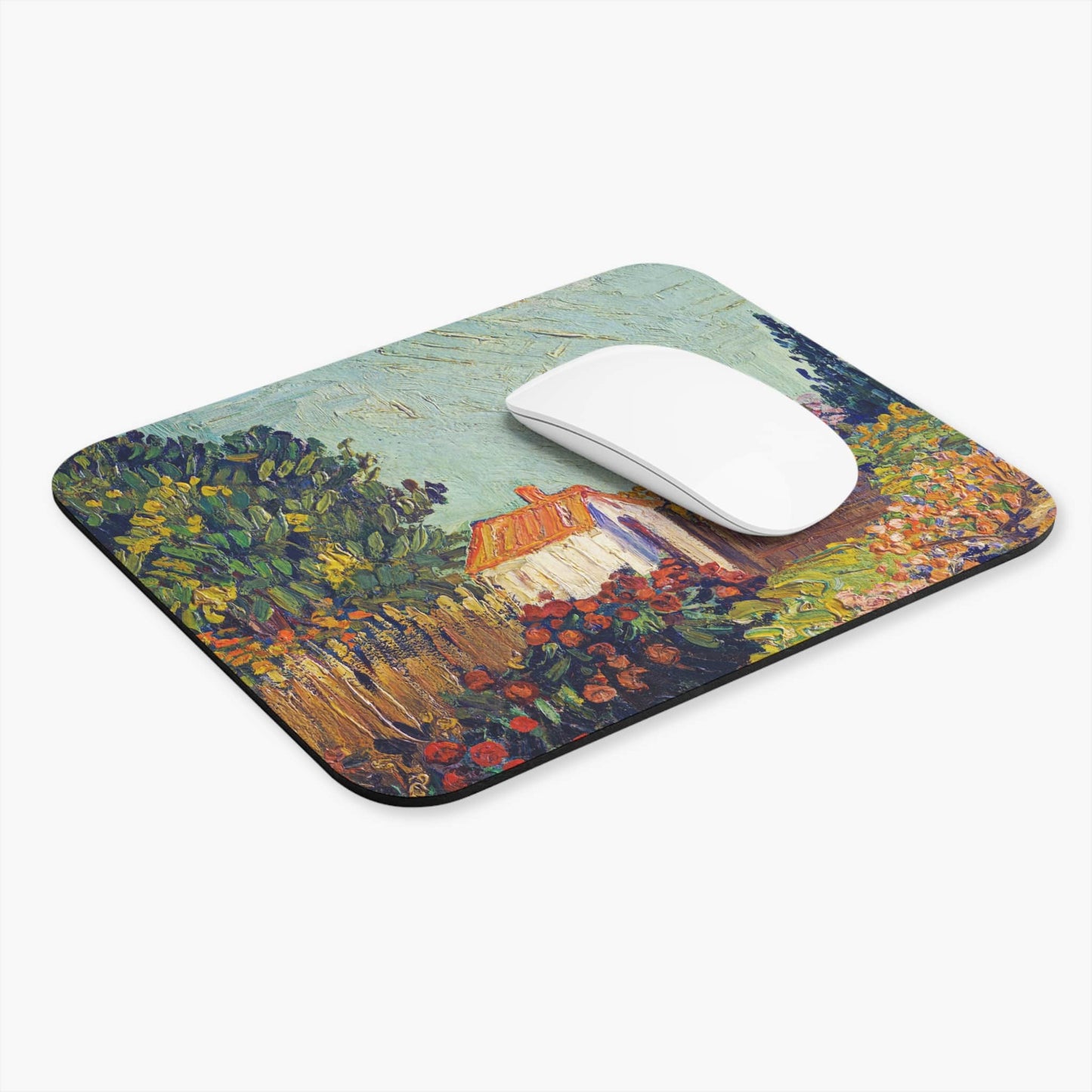 Nature Computer Desk Mouse Pad With White Mouse