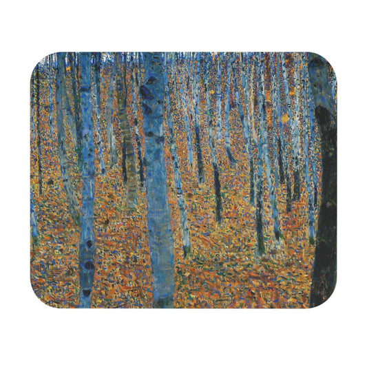 Nature Mouse Pad with abstract forest scene, desk and office decor showcasing artistic forest illustrations.