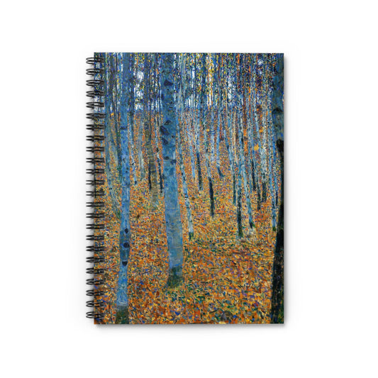 Nature Notebook with abstract forest cover, great for nature enthusiasts, showcasing artistic forest designs.