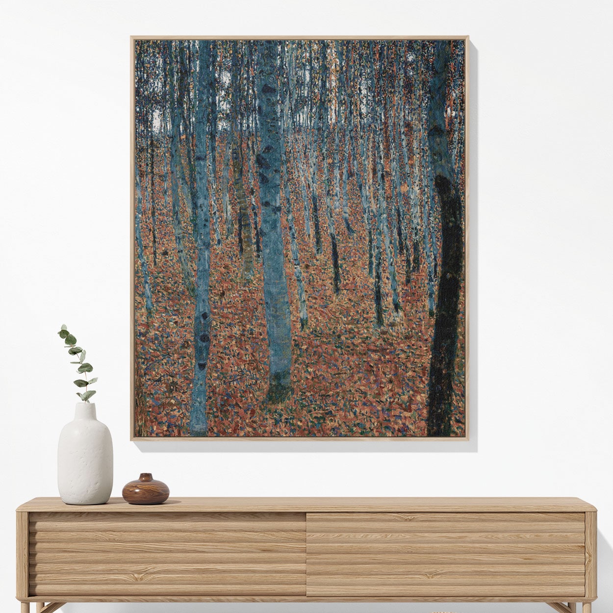 Nature Woven Blanket Hanging on a Wall as Framed Wall Art