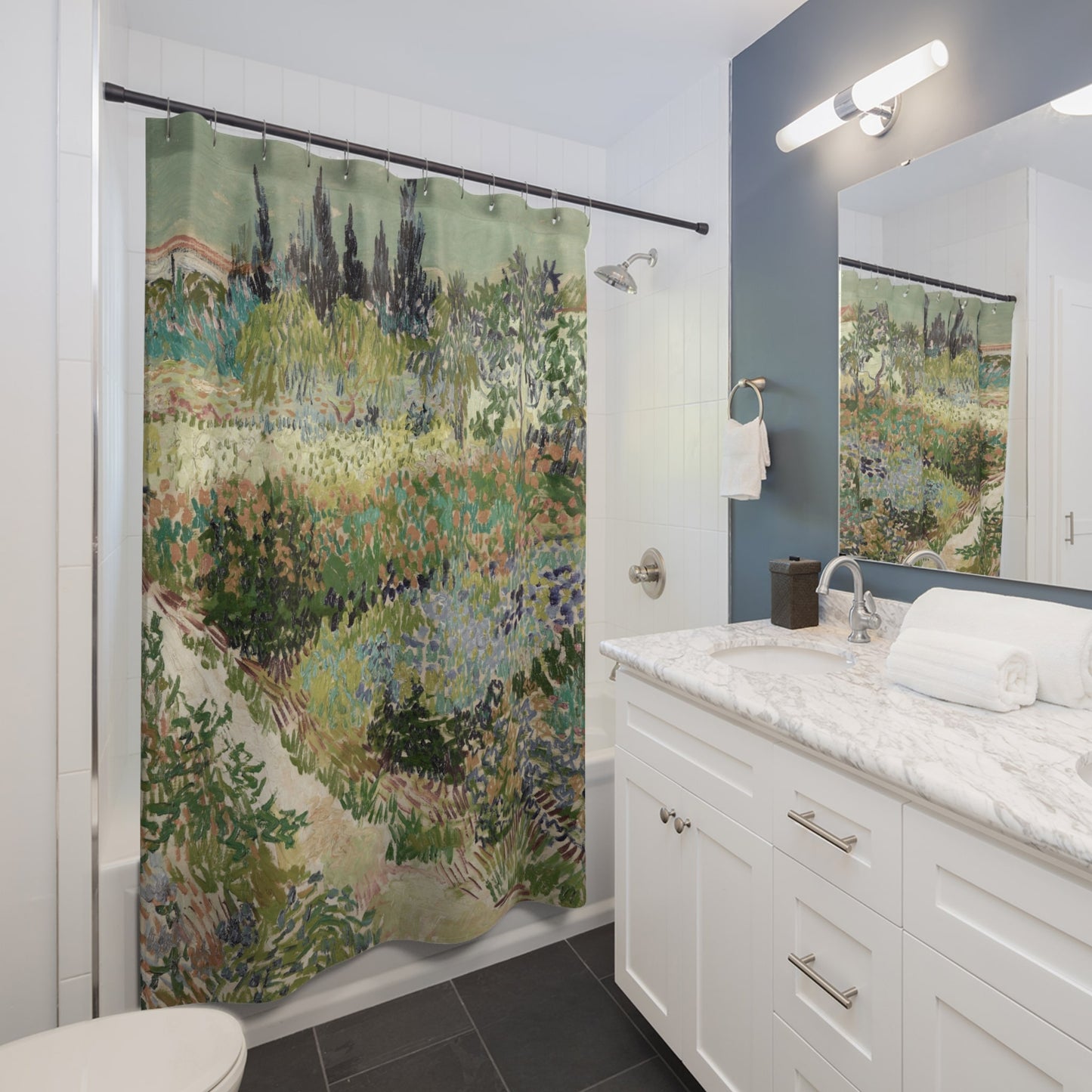 Nature Landscape Shower Curtain Best Bathroom Decorating Ideas for Landscapes Decor