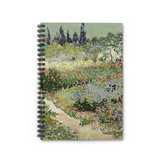 Nature Landscape Notebook with Van Gogh cover, ideal for journals and planners, showcasing Van Gogh's famous landscape paintings.