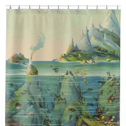 Ocean Shower Curtain Close Up, Science Shower Curtains