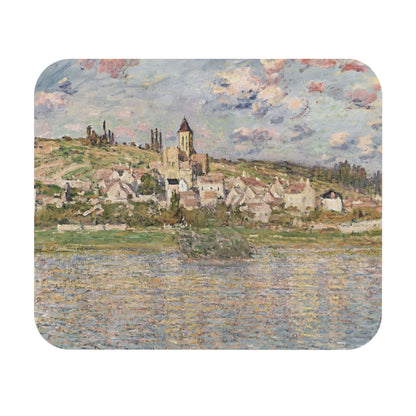 Paris Landscape Mouse Pad with Seine River scene, desk and office decor featuring beautiful Parisian landscapes.