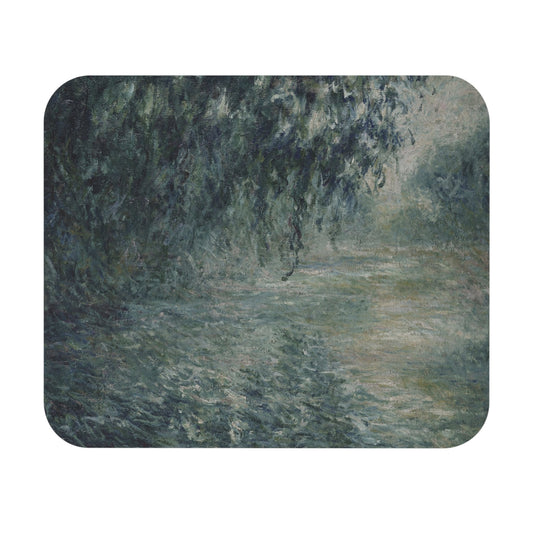 Peaceful Green Mouse Pad with a relaxing landscape design, perfect for desk and office decor.