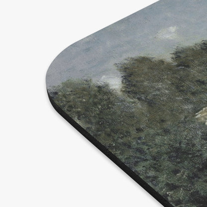 Peaceful River Vintage Mouse Pad Design Close Up