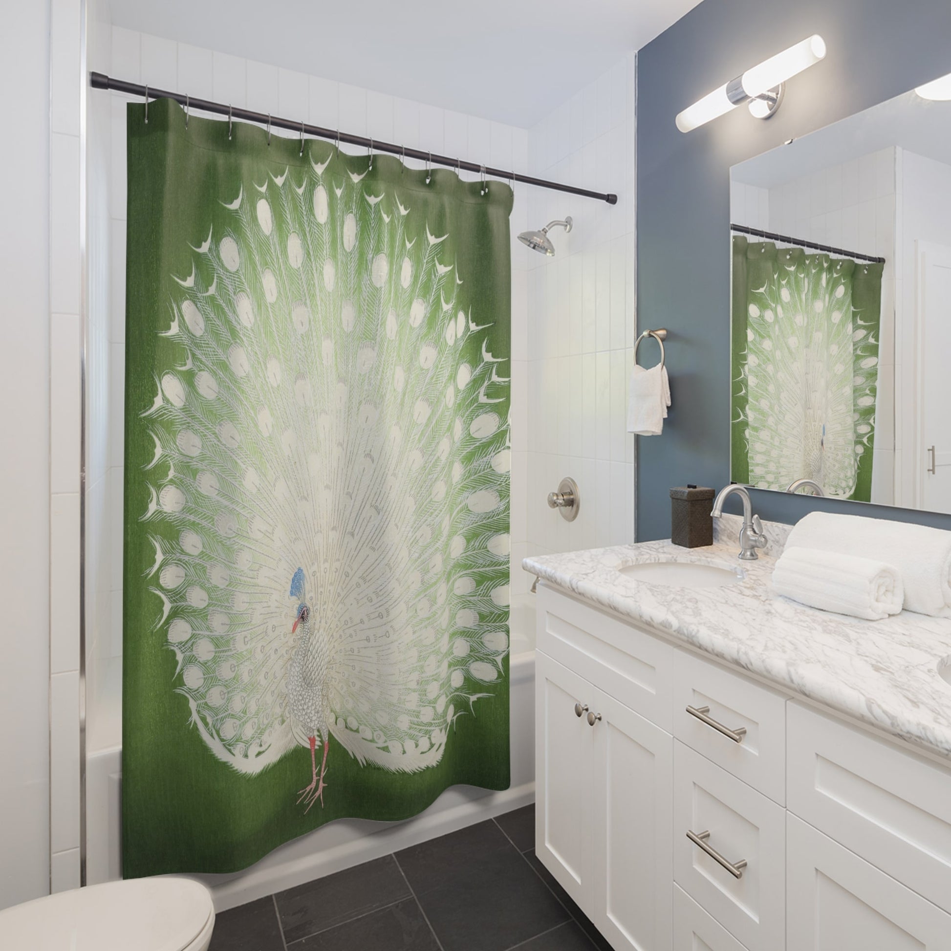 Peacock Feathers Shower Curtain Best Bathroom Decorating Ideas for Art Nouveau Decor