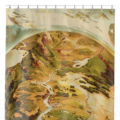 Pictorial of Earth Shower Curtain Close Up, Science Shower Curtains
