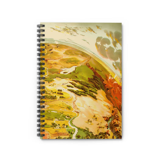 Pictorial of Earth Notebook with scientific cover, ideal for journals and planners, featuring detailed earth science illustrations.