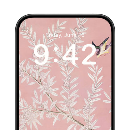 Pink Floral Phone Wallpaper Close Up