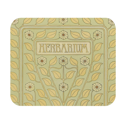 Plant Aesthetic Mouse Pad showcasing floral pattern art, perfect for desk and office decor.