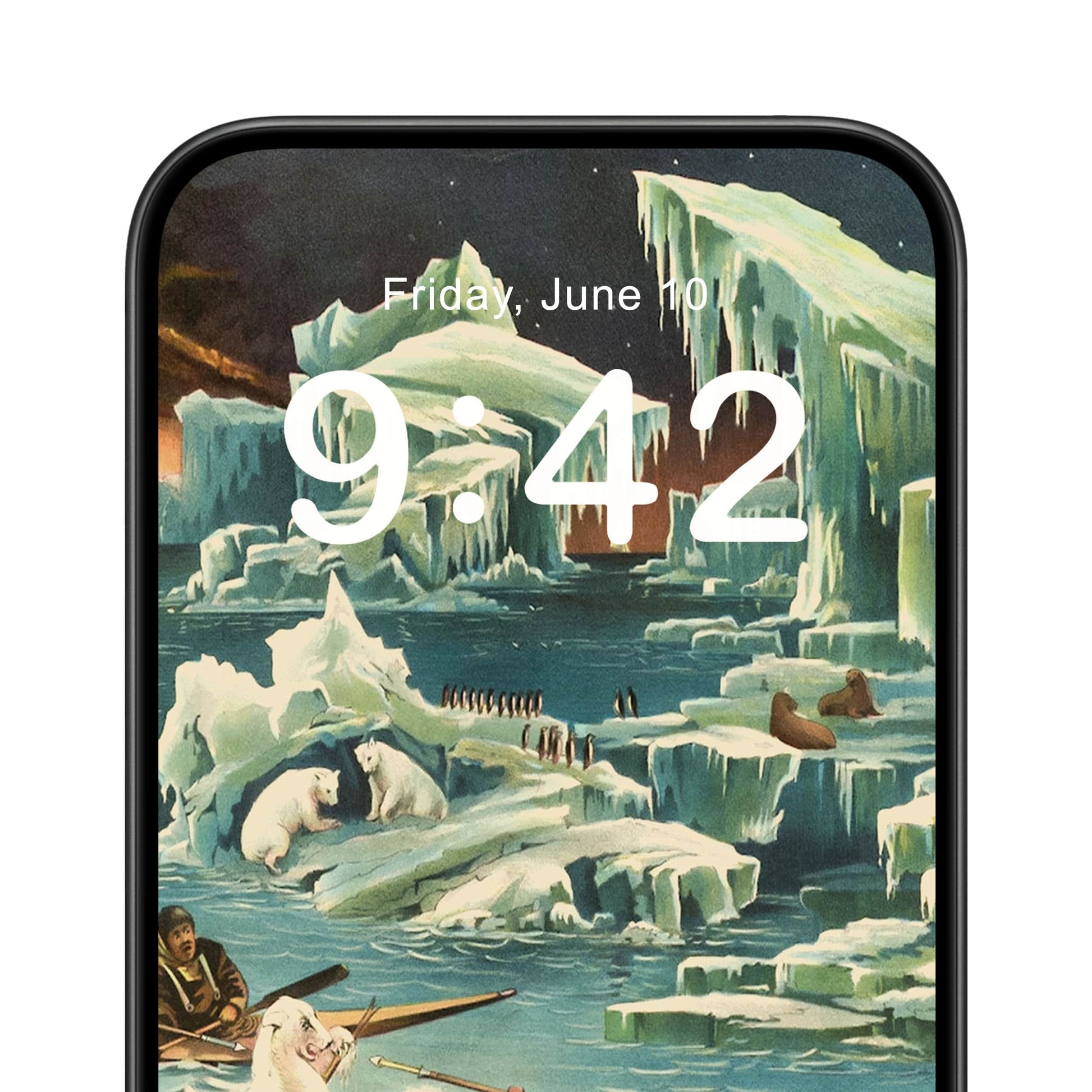 Polar Landscape Phone Wallpaper Close Up