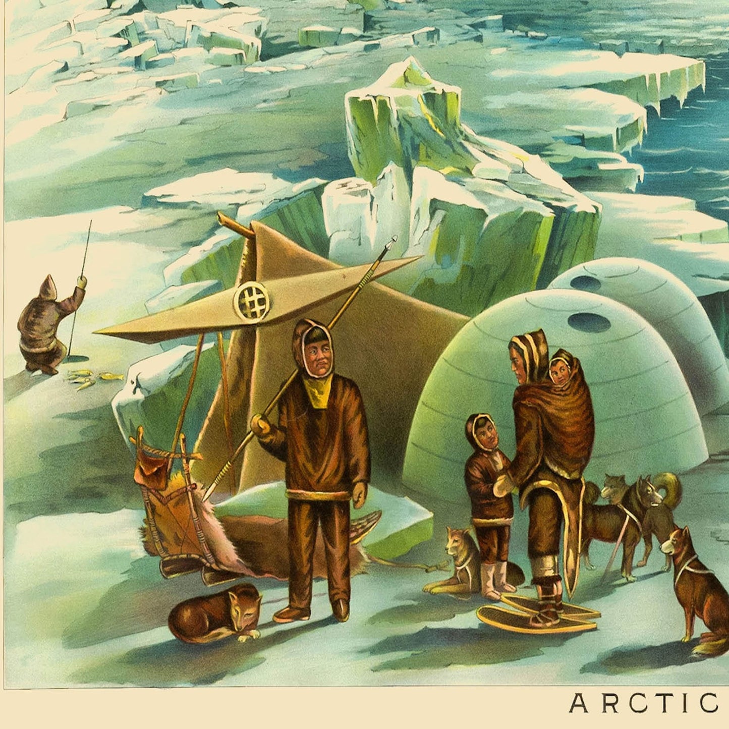 Polar Landscape Art Print Close Up Detail Shot