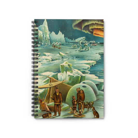 Polar Landscape Notebook with arctic pictorial cover, perfect for journaling and planning, featuring stunning arctic landscapes.