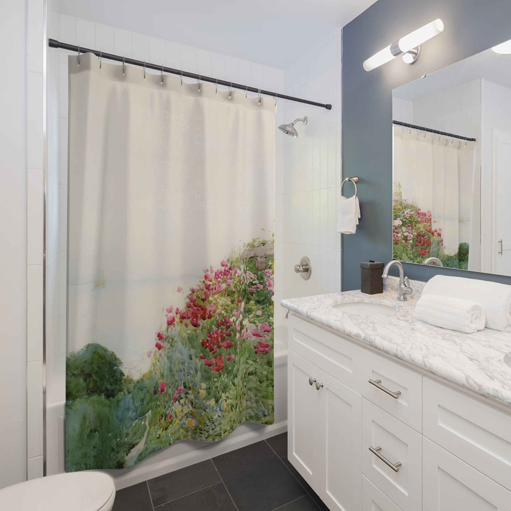 Poppy Shower Curtain Best Bathroom Decorating Ideas for Flowers Decor