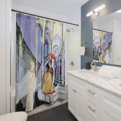 Princess and the Knight Shower Curtain Best Bathroom Decorating Ideas for Art Nouveau Decor