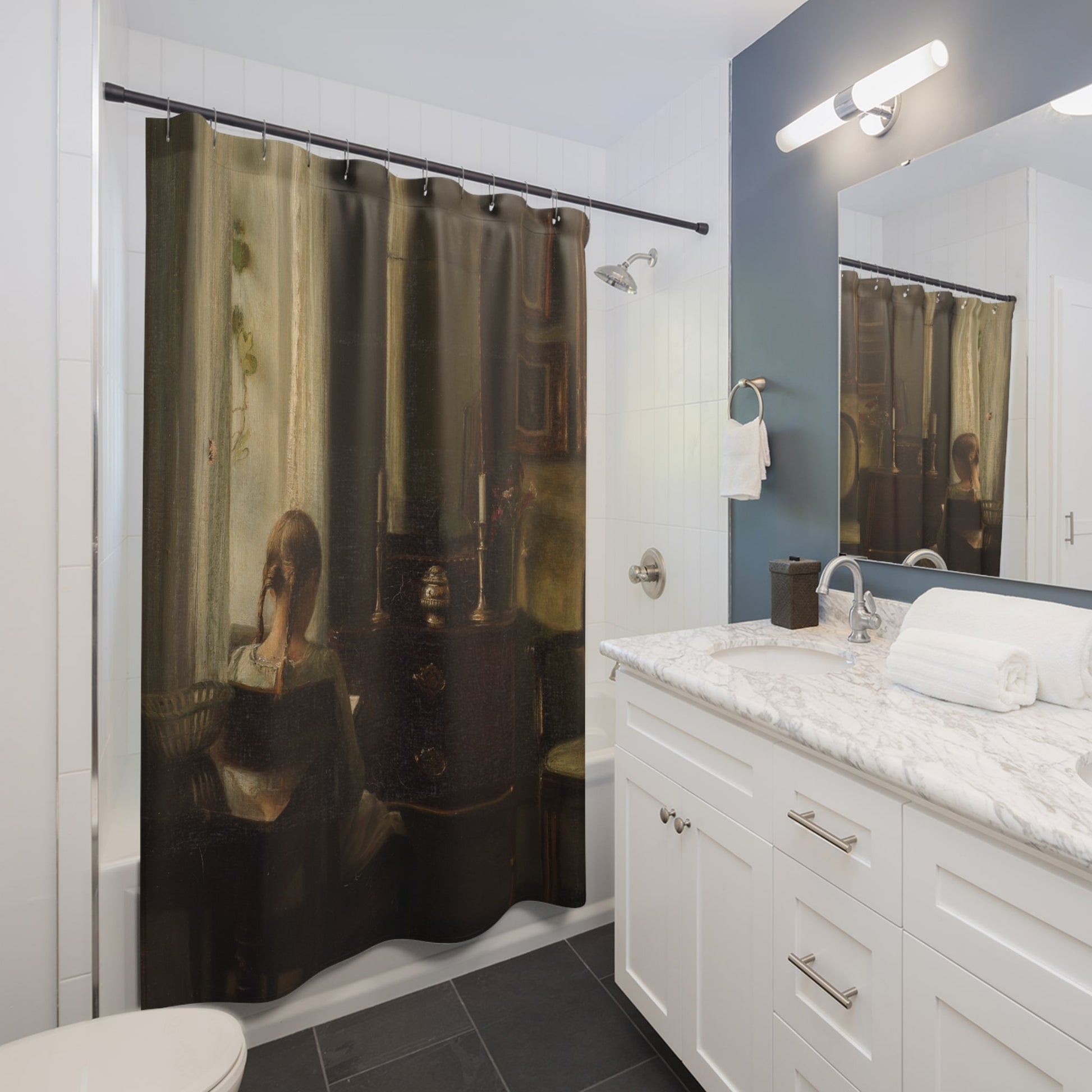 Reading Room Shower Curtain Best Bathroom Decorating Ideas for Victorian Decor