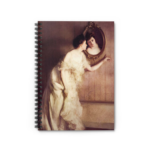 Reflection Notebook with Victorian Era Girl cover, great for journaling and planning, highlighting a Victorian era girl reflection.