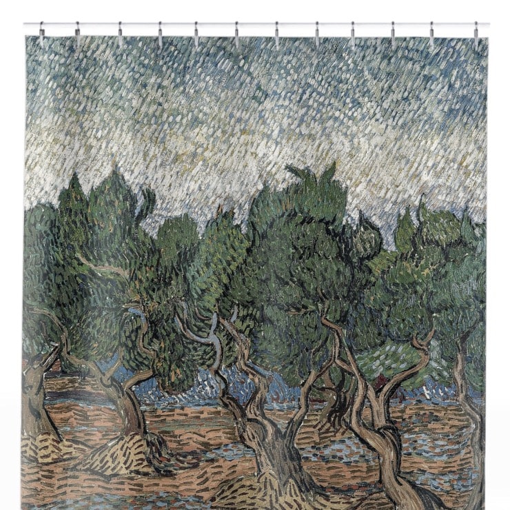 Relaxing Tree Shower Curtain Close Up, Landscapes Shower Curtains