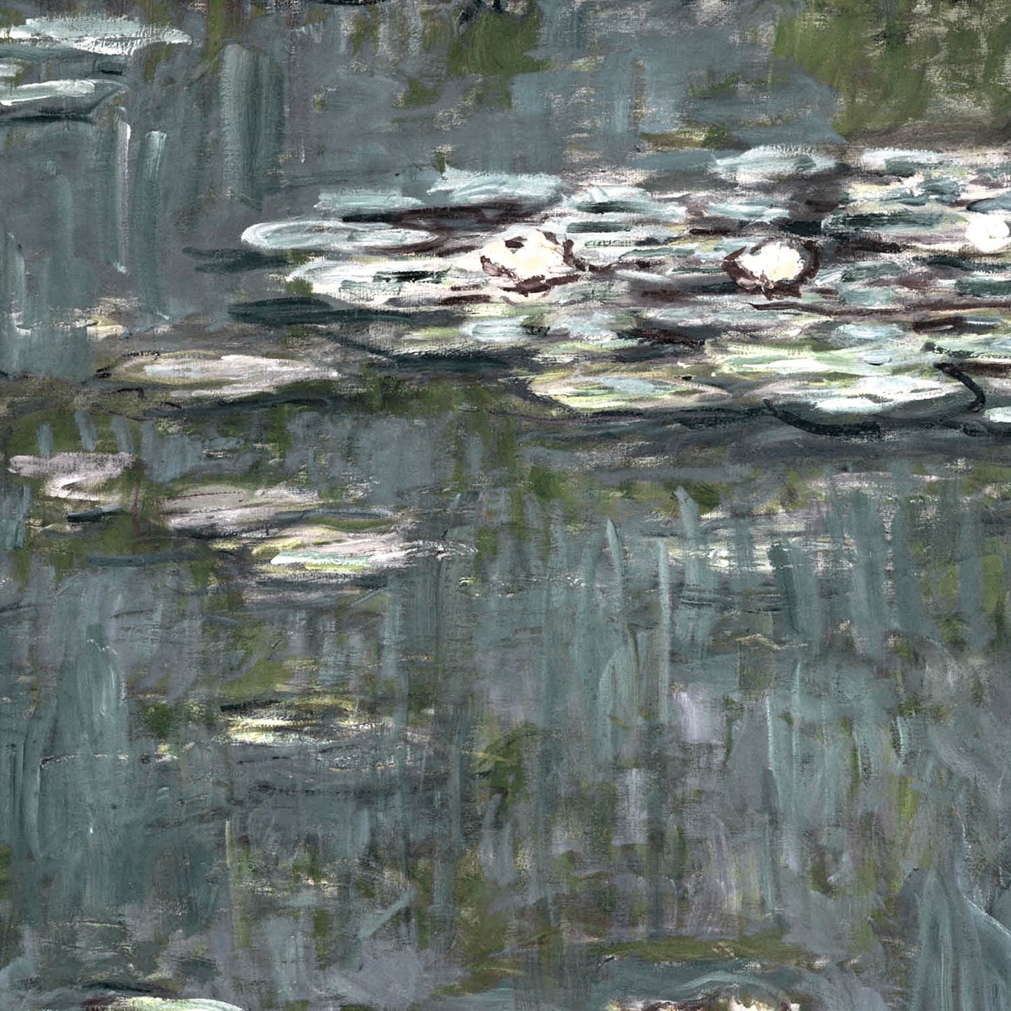 Relaxing Water Painting Art Print Close Up Detail Shot 2