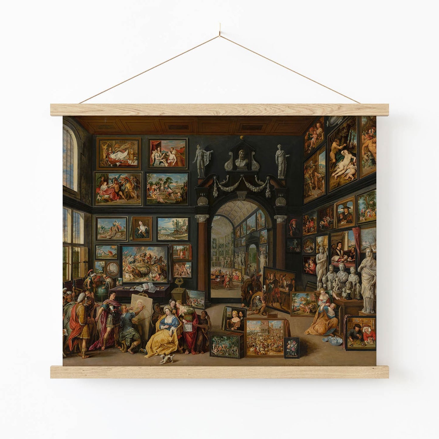 Academia and Art Art Print in Wood Hanger Frame on Wall