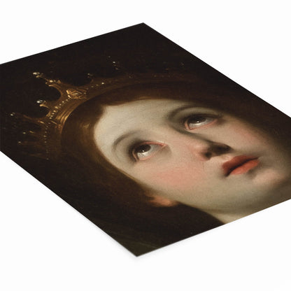 Renaissance Art Print Laying Flat on a White Background