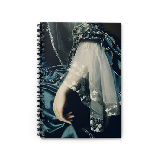 Renaissance Fashion Notebook with period dresses cover, ideal for notes and sketches, showcasing elegant Renaissance fashion illustrations.