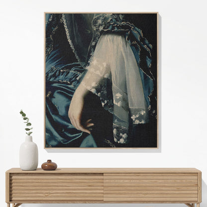 Renaissance Fashion Woven Blanket Woven Blanket Hanging on a Wall as Framed Wall Art