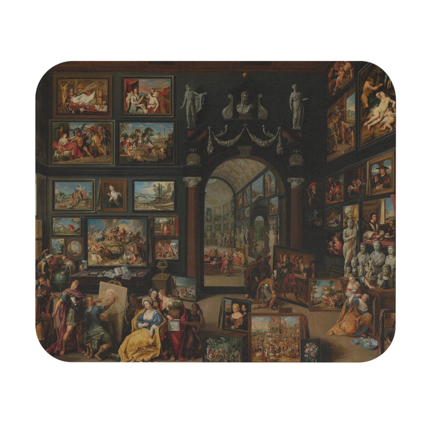 Renaissance Mouse Pad highlighting academia and art design, perfect for desk and office decor.