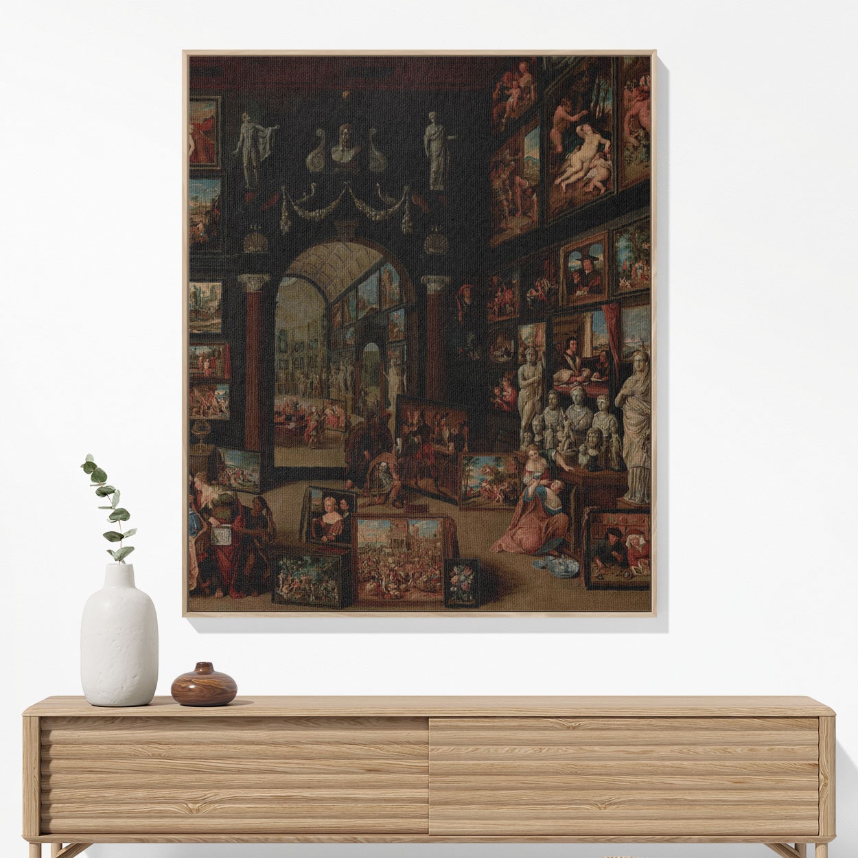 Renaissance Woven Blanket Hanging on a Wall as Framed Wall Art