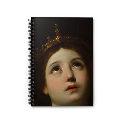 Renaissance Notebook with moody dark cover, ideal for journals and planners, showcasing moody Renaissance art.
