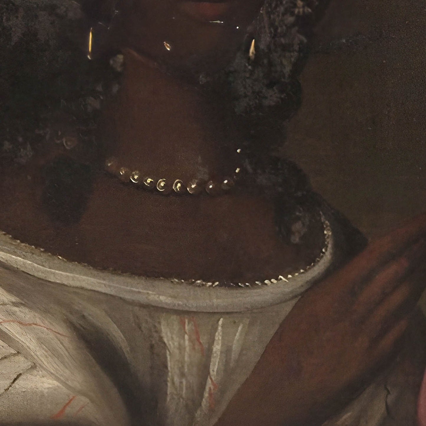 Renaissance Painting Art Print Close Up Detail Shot