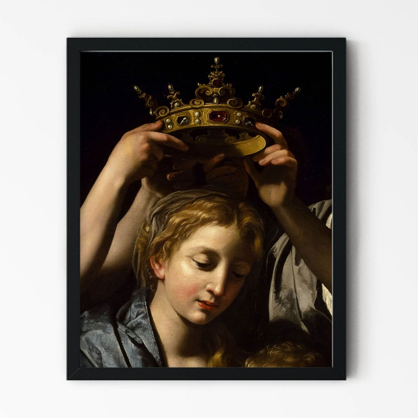 Aesthetic Moody Painting in Black Picture Frame