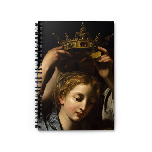 Coronation Notebook with Renaissance Queen cover, great for journaling and planning, highlighting a Renaissance queen.