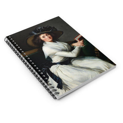 Renaissance Reading Spiral Notebook Laying Flat on White Surface