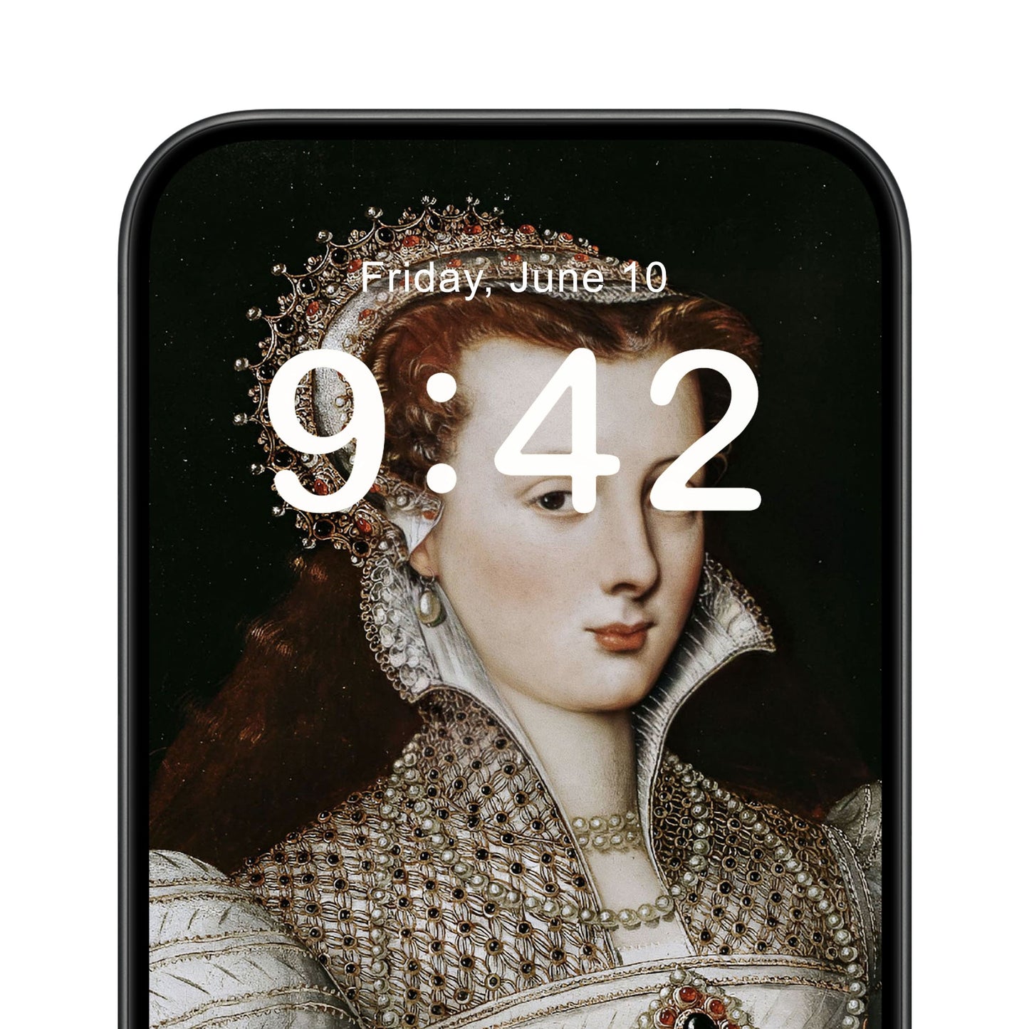 Renaissance Royalty Phone Wallpaper Close Up