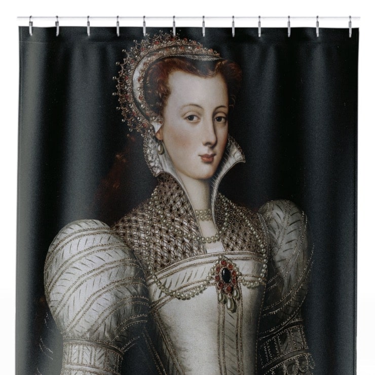 Renaissance Royalty Shower Curtain Close Up, Victorian Shower Curtains