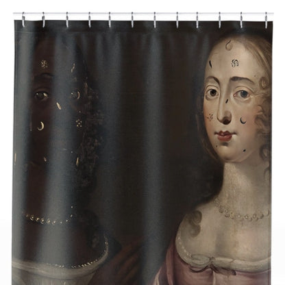Renaissance Shower Curtain Close Up, Love and Romance Shower Curtains