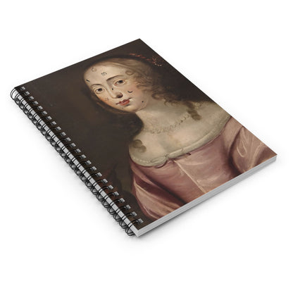 Renaissance Spiral Notebook Laying Flat on White Surface