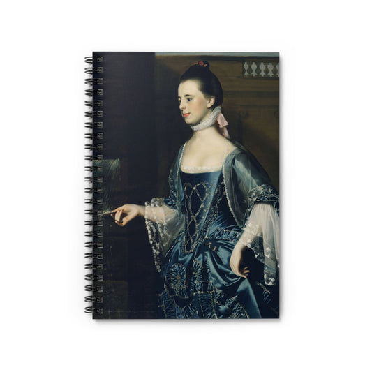 Renaissance Teacher Notebook with blue period dress cover, perfect for educational use, featuring classic Renaissance attire.