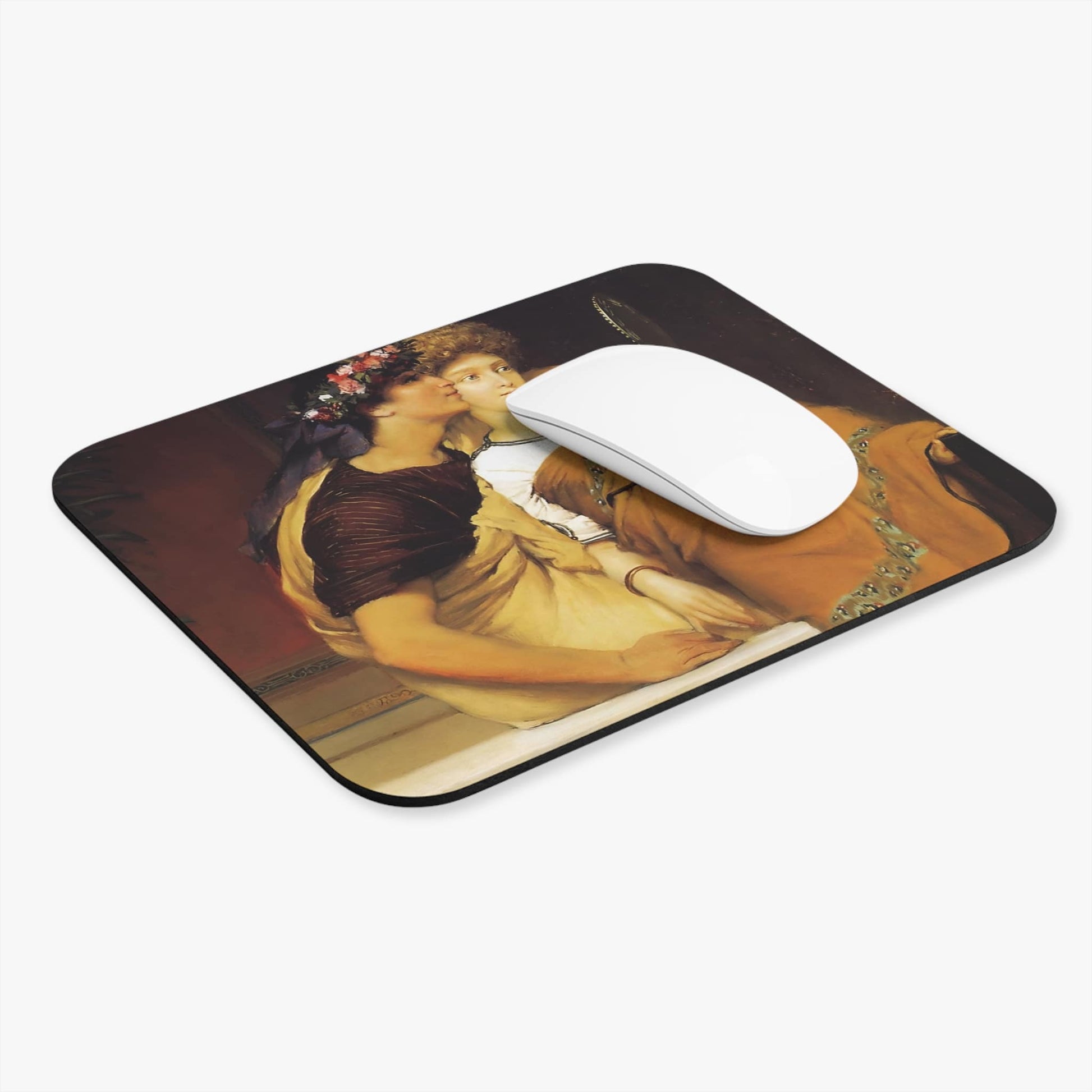 Renaissance Youth Computer Desk Mouse Pad With White Mouse